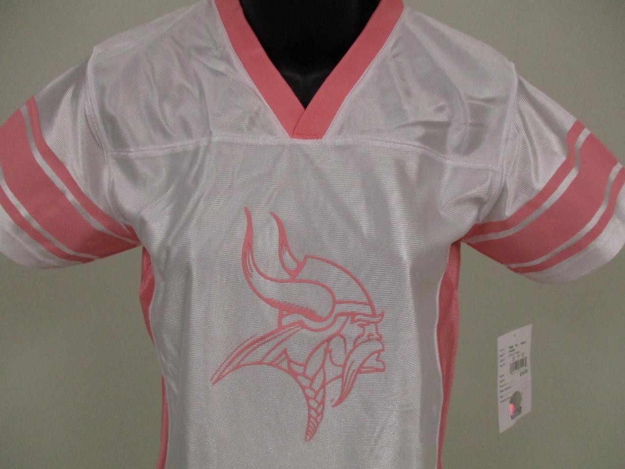 NEW Minnesota Vikings NFL Jersey Youth Girls M-L-XL (7/8-10/12-14/16) $20