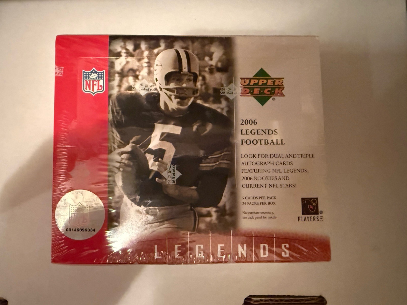 2006 Upper Deck Legends Football Factory Sealed Hobby 24 Pack Box Auto?