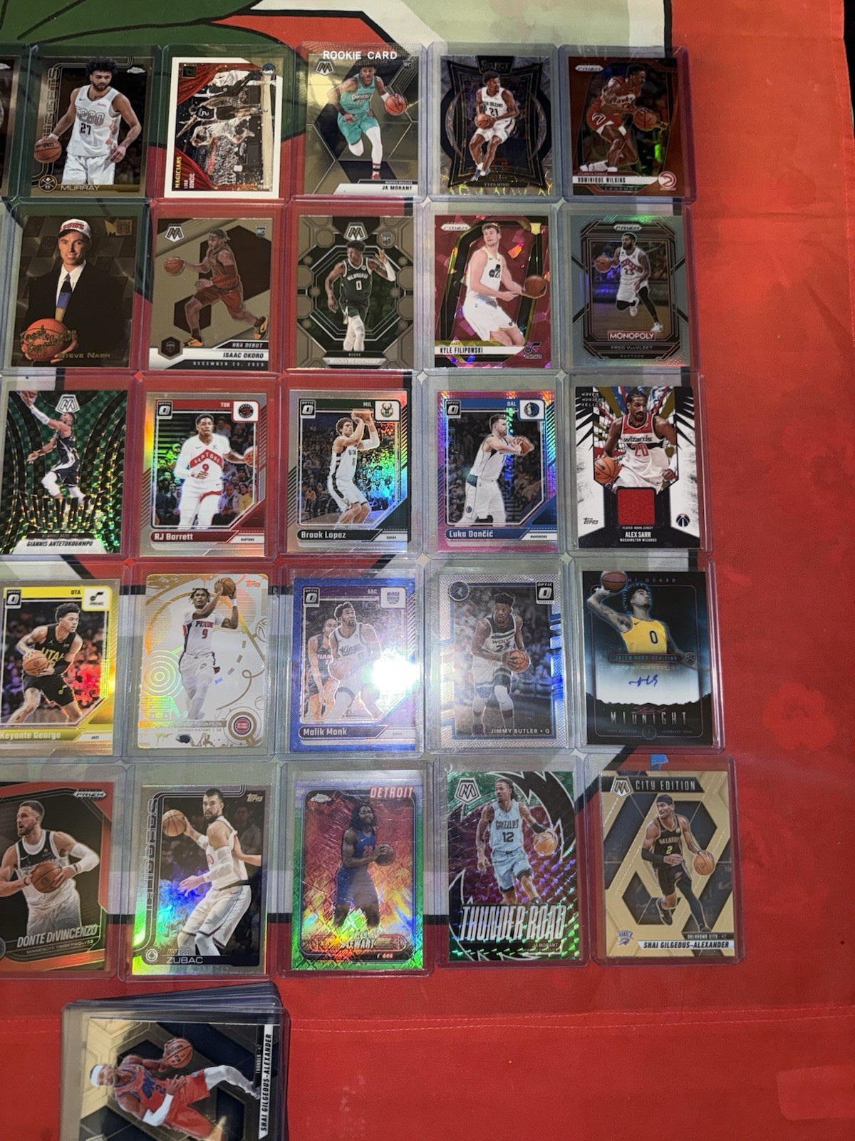 230+ Card Lot In Top Loaders – Over 100 Rookies – Check all Photos MLB NBA NFL
