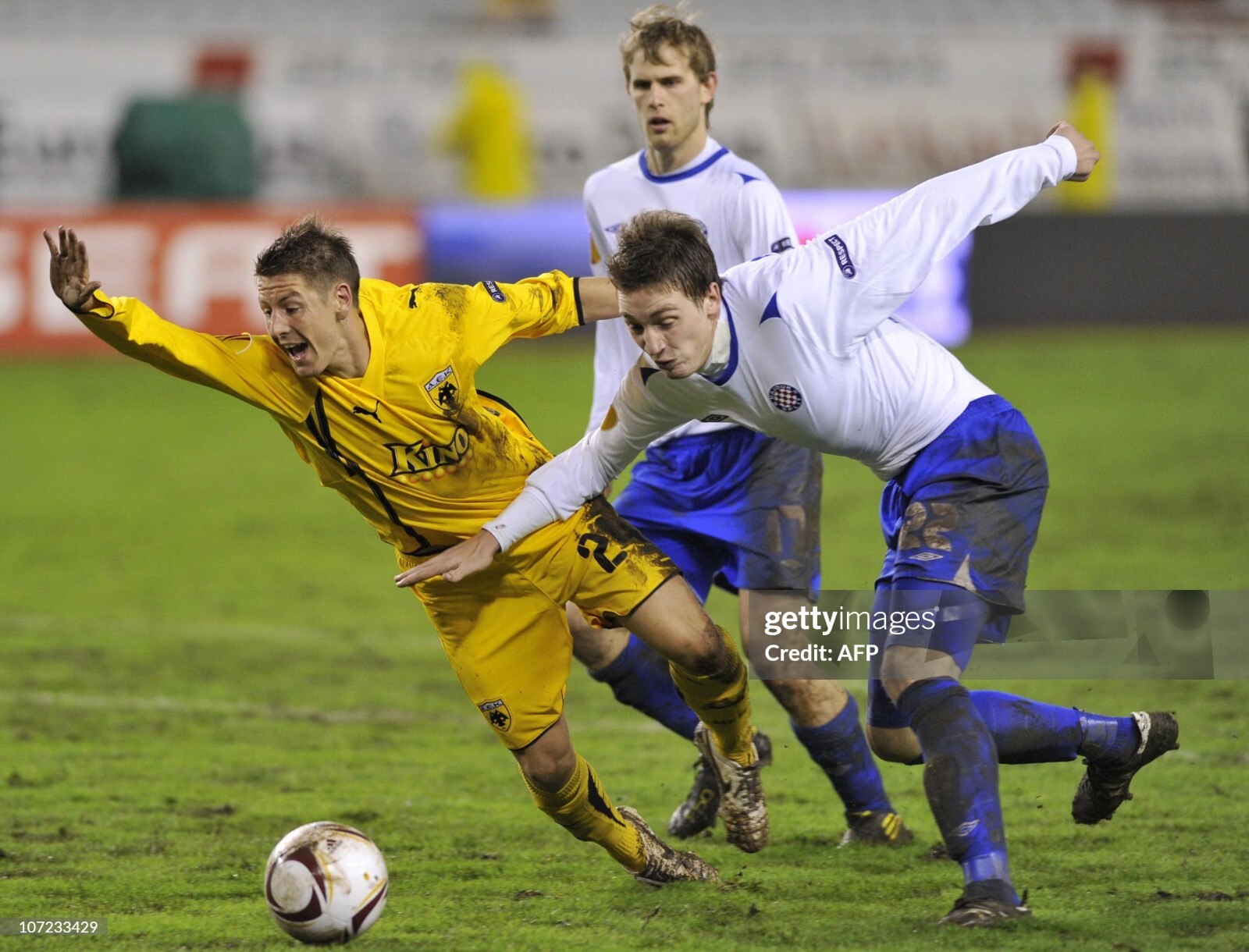 Hajduk Split match worn shirt Croatia Hrvatska – UEFA Europa League – Trebotić