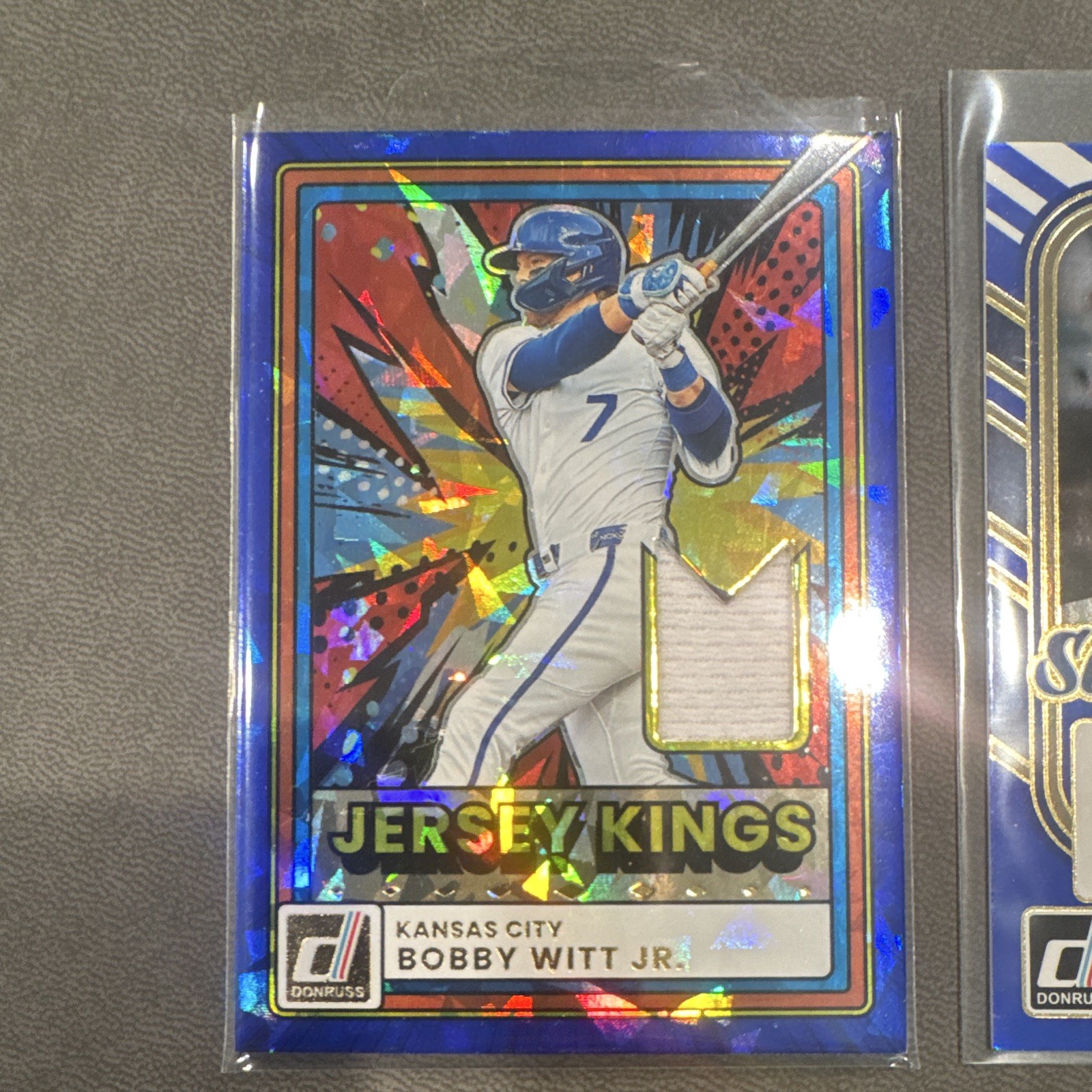 Panini 2026 Donruss Bobby Witt Jr 2-Card Lot: SS-BWJ Auto /75 + JK-BWJ Relic