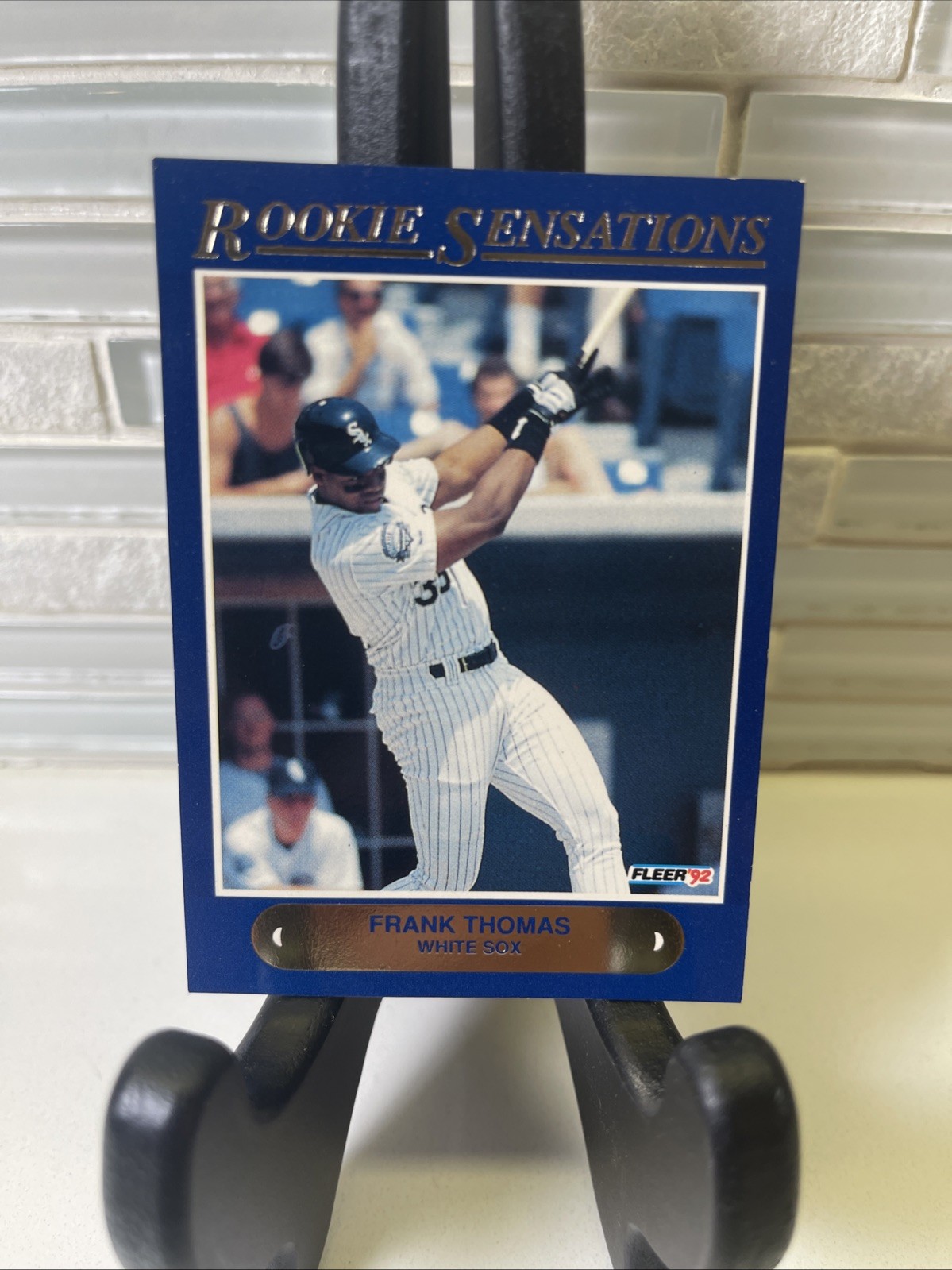 1992 Fleer Rookie Sensations #1 Frank Thomas CHICAGO WHITE SOX
