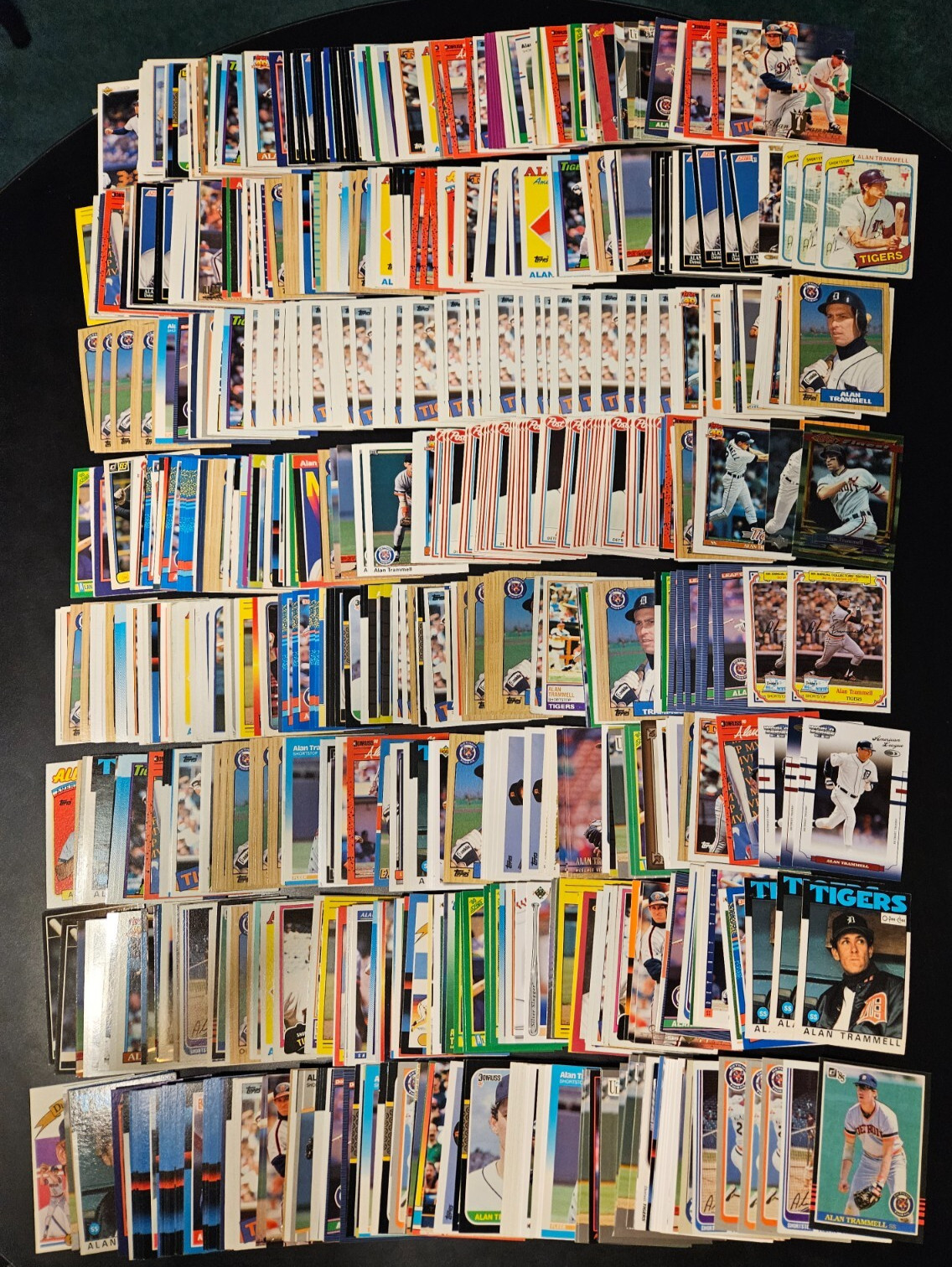 Huge HOF Player Lot of 800 Alan Trammell Cards – Inserts, Base, Parallels