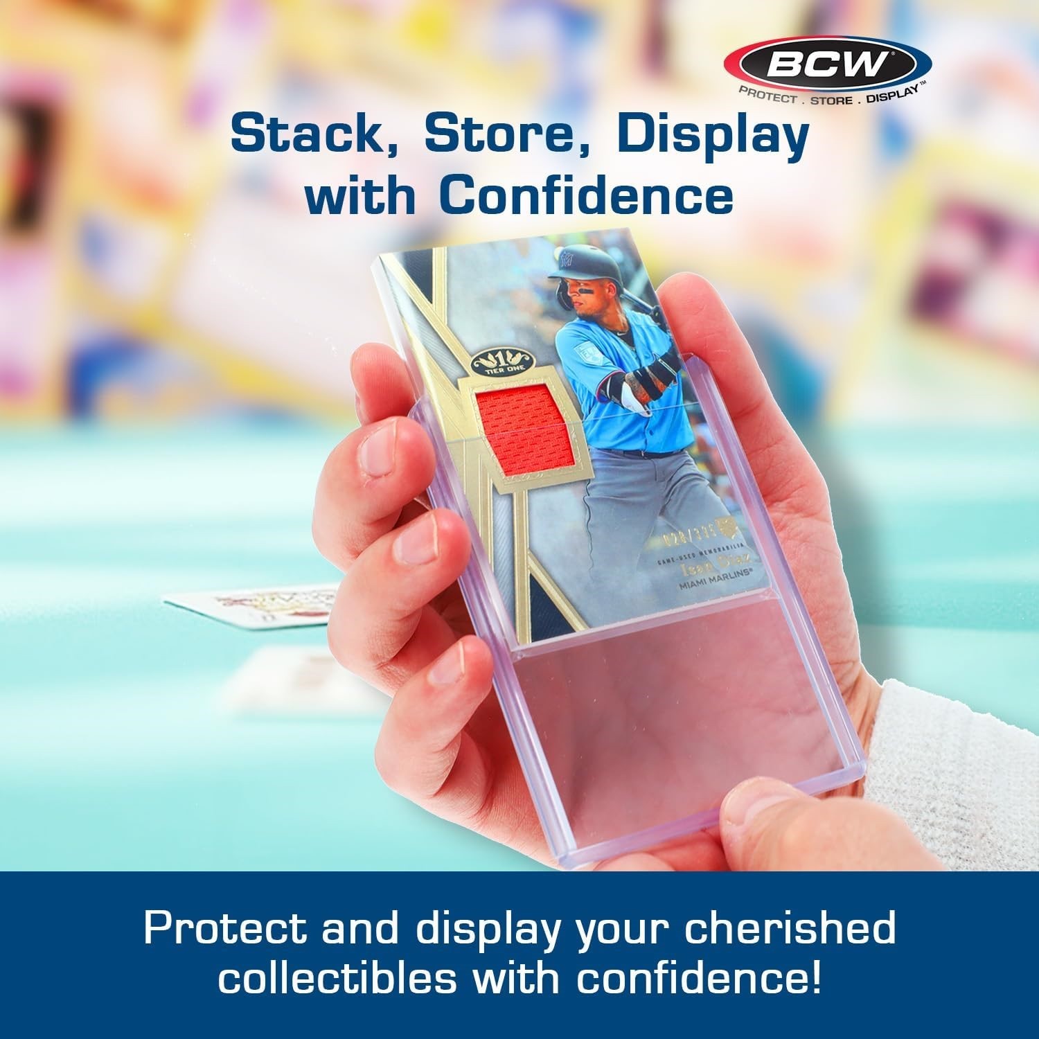 100 Thick Card Topload Holders 138 Pt 3×4 Rigid Clear Jersey Memorabilia Storage
