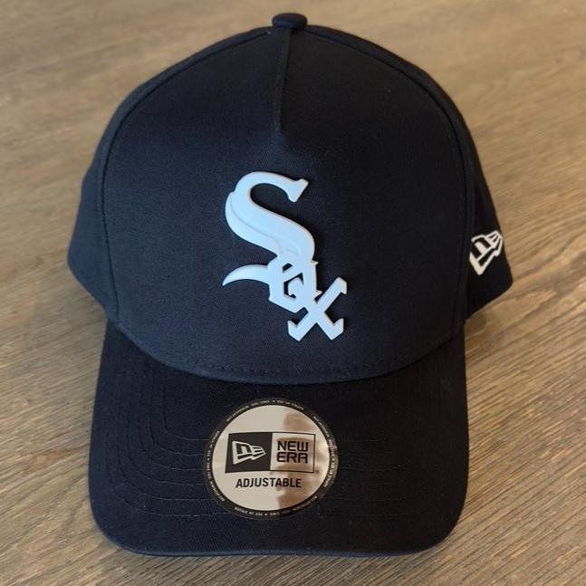 New Era Chicago White Sox 9FORTY A-Frame Snapback Clubhouse Cap-SILICONE LOGO
