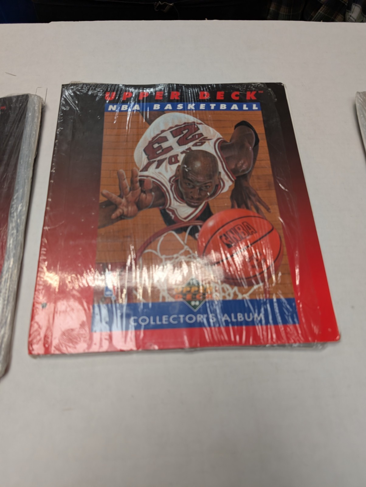 2 Michael Jordan Upper Deck Basketball Albums With 9 Pocket Pages