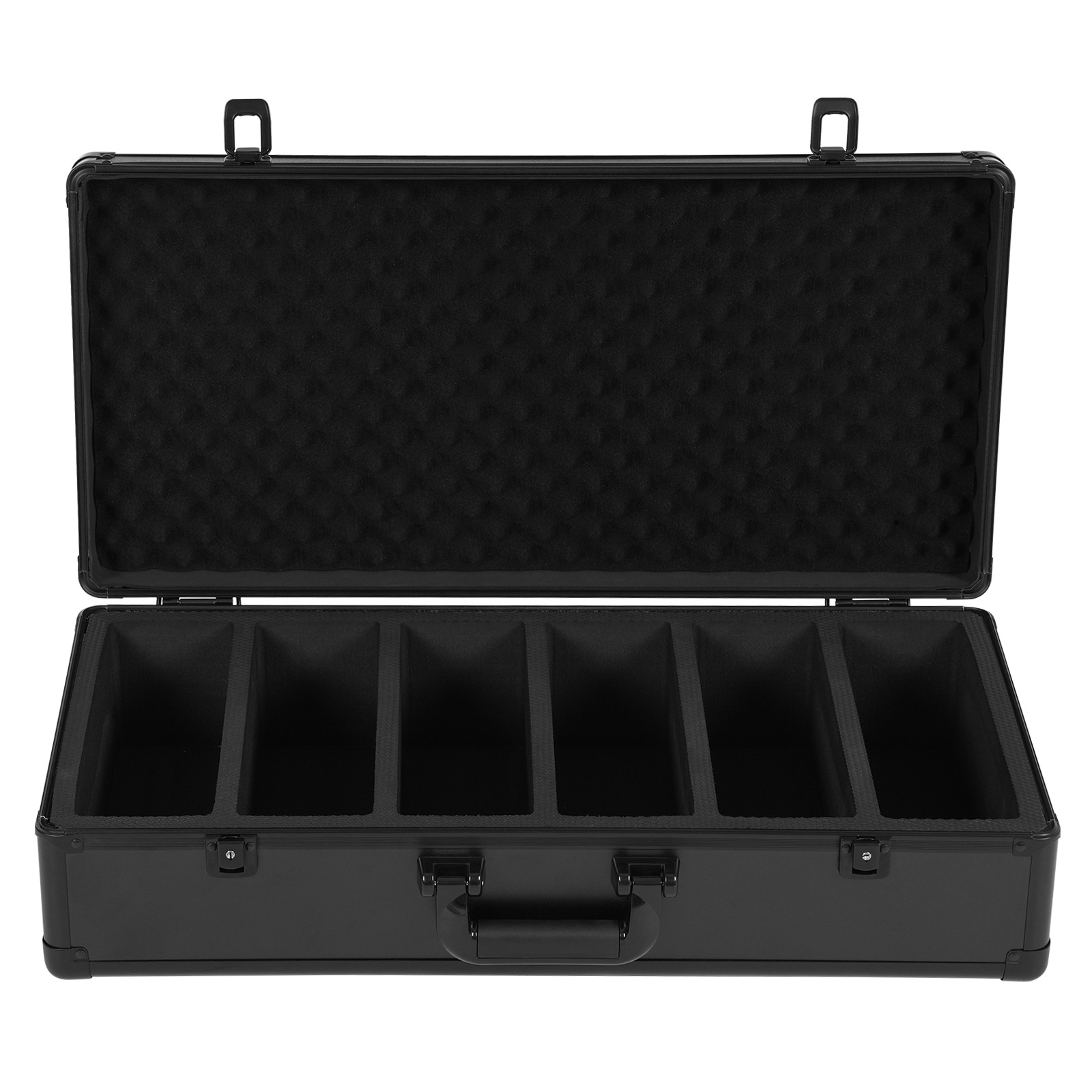 222 PSA Graded Card Storage Box 6 Slots Sports Card Holder Case w/ 2 Keys Lock