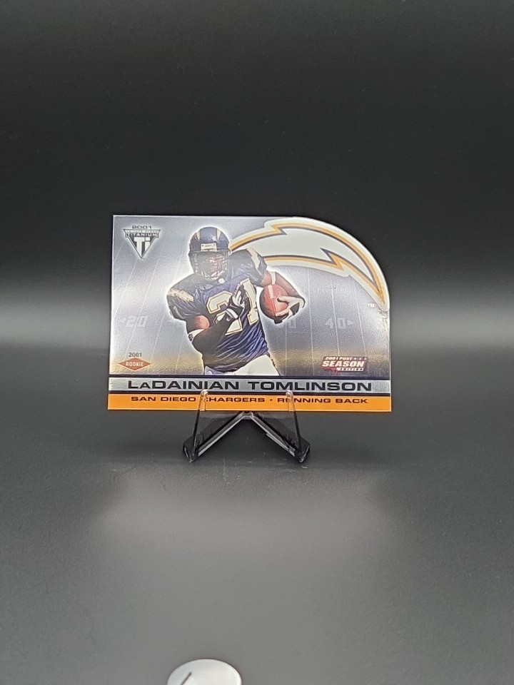 2001 Private Stock Titanium LADAINIAN TOMLINSON Post Season Rookie Die-Cut /795