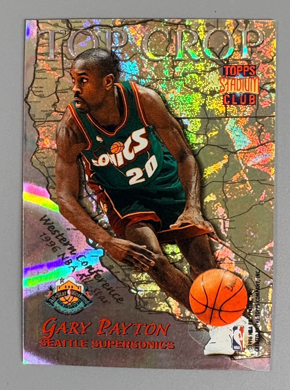 1996 Topps Stadium Club Michael Jordan Gary Payton Top Crop Insert #TC9