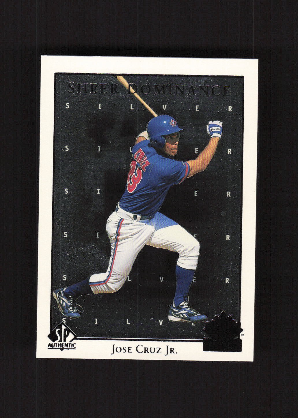 1998 SP Authentic Sheer Dominance Silver #SD23 Jose Cruz Jr. Toronto Blue Jays