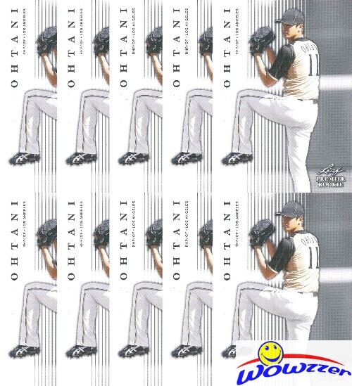 (25) SHOHEI OHTANI 2018 Leaf Premier Rookie #PR3 EXCLUSIVE RC Dodgers Pitching
