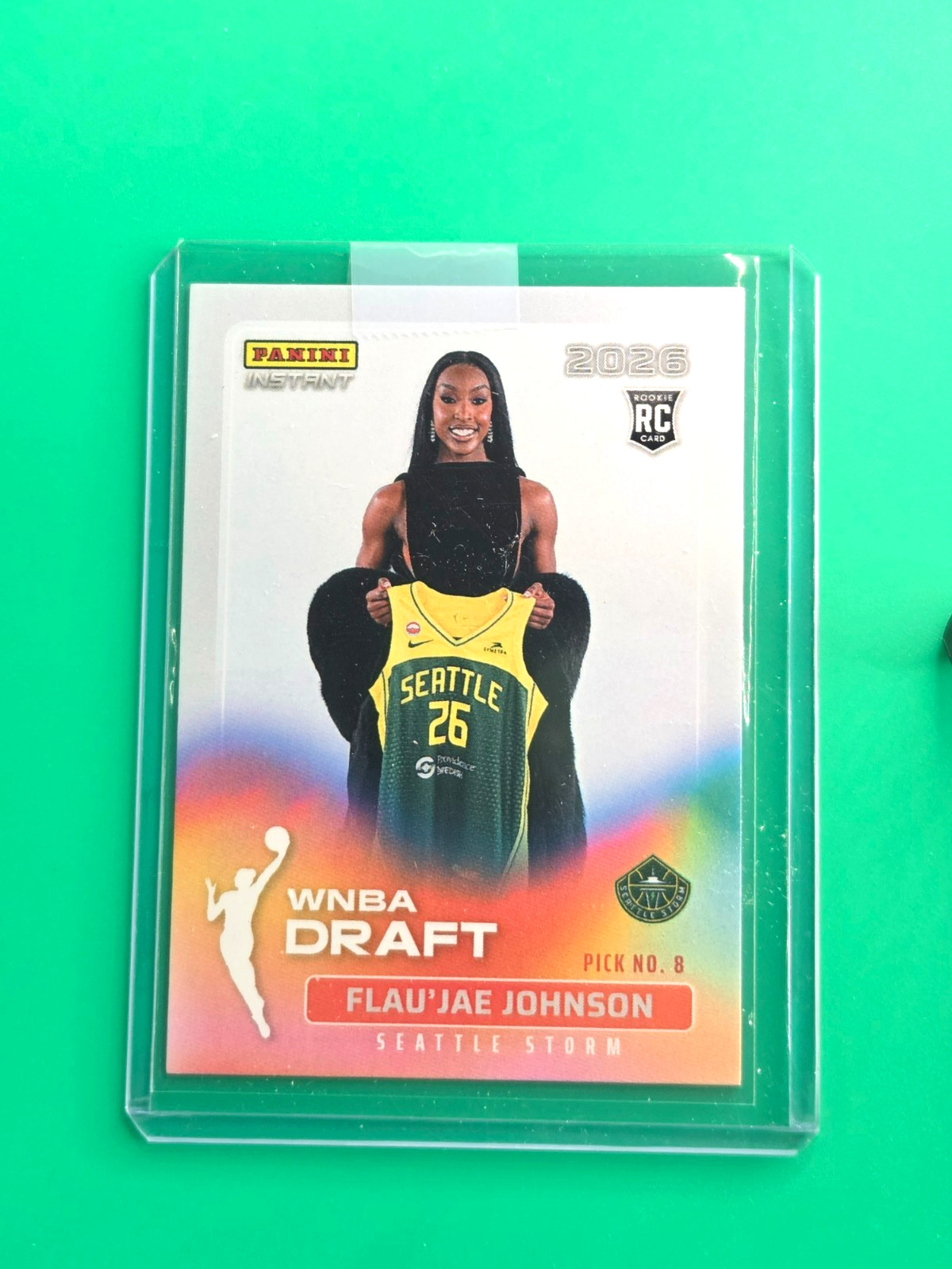 FLAU’JAE JOHNSON RC 2026 Panini Instant WNBA Draft Night ROOKIE #7 In Hand