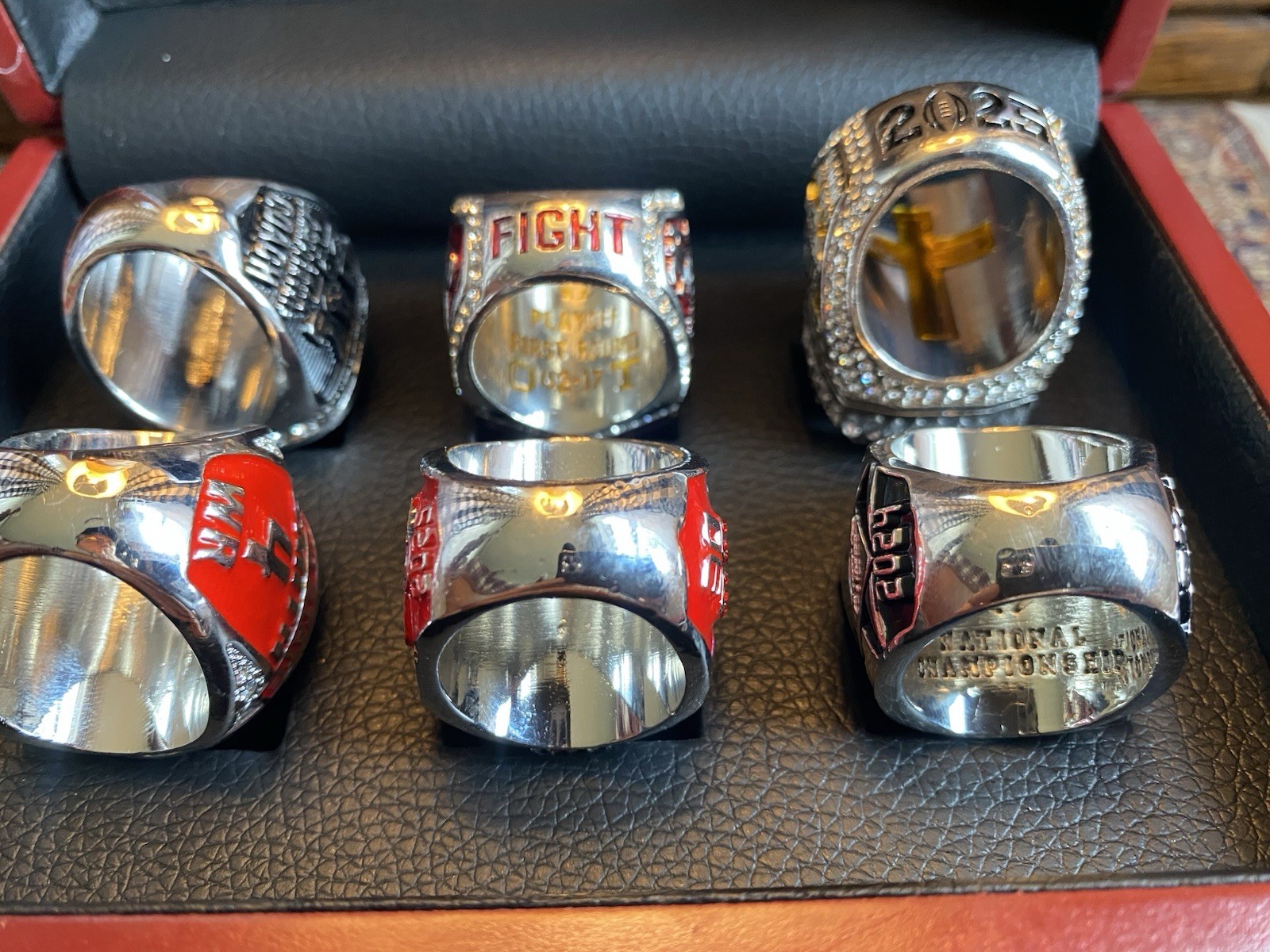 Ohio State Buckeyes Football 2025 National Championship Rings with Box