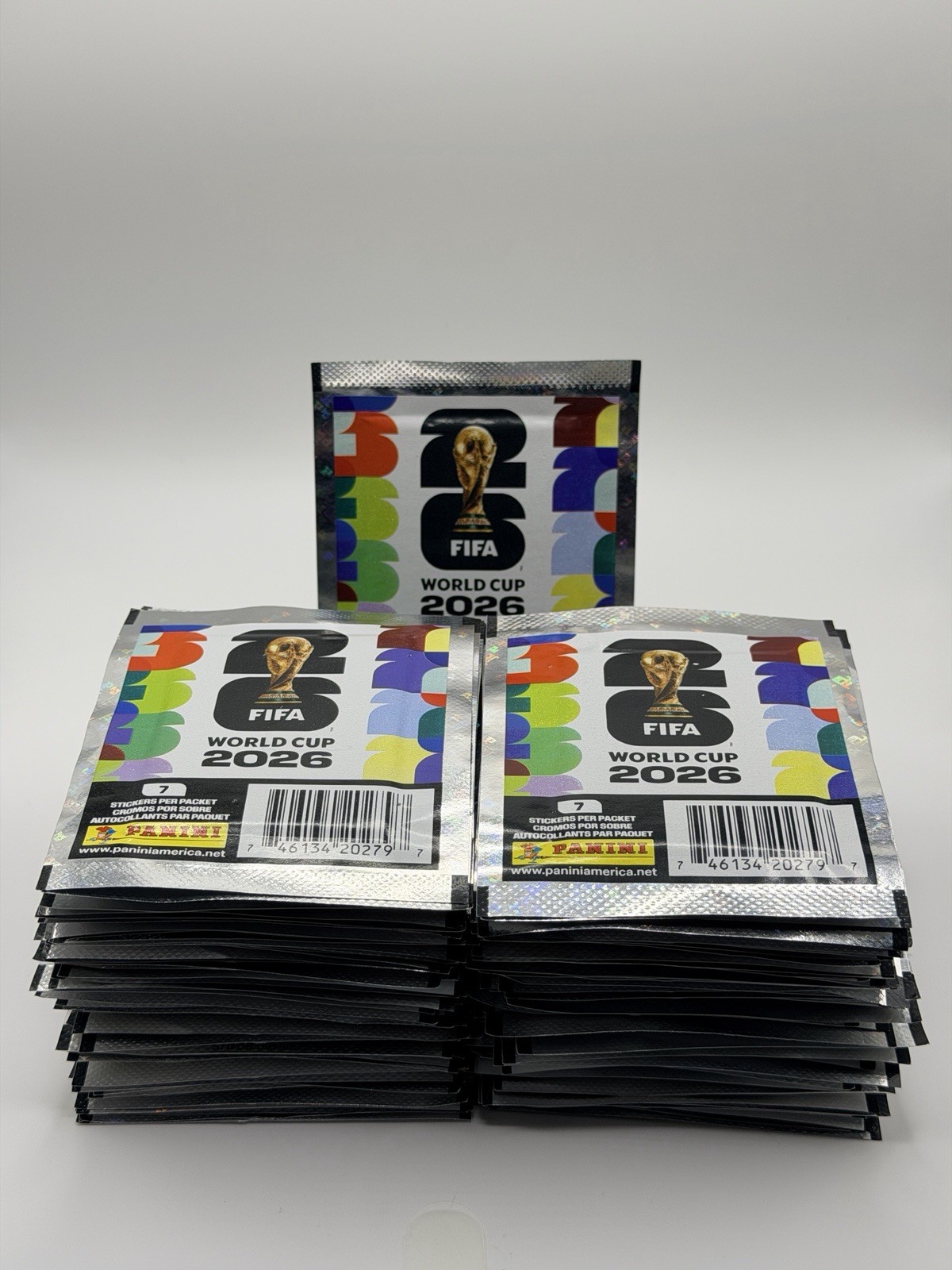 PANINI FIFA 2026 World Cup Sticker Pack – 100 Sealed Packs – 7 Stickers Per Pack