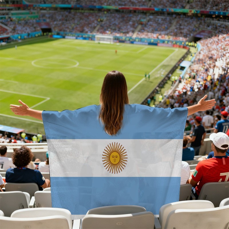 2026 FIFA World Cup fLAG Fan Cloak Flag Fans of Various Countries Cheering Team