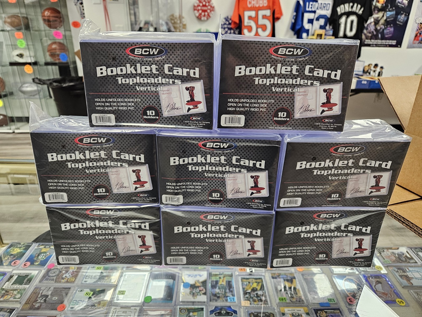 (8) 10-Pack BCW Booklet Card Toploaders Vertical Book Card Holders 4×6 80-Total