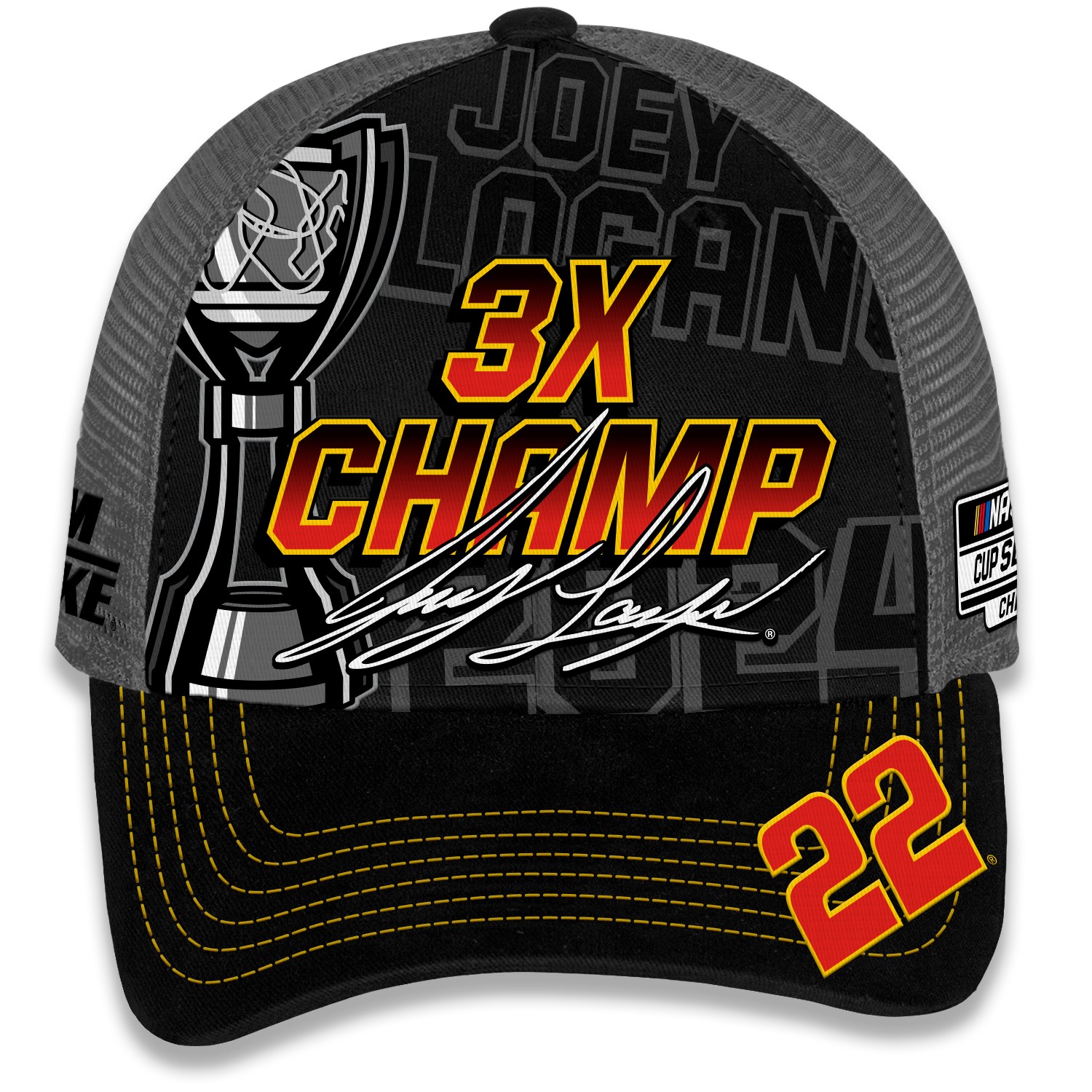Men’s Checkered Flag Sports Black Joey Logano 2024 NASCAR Cup Series Champion