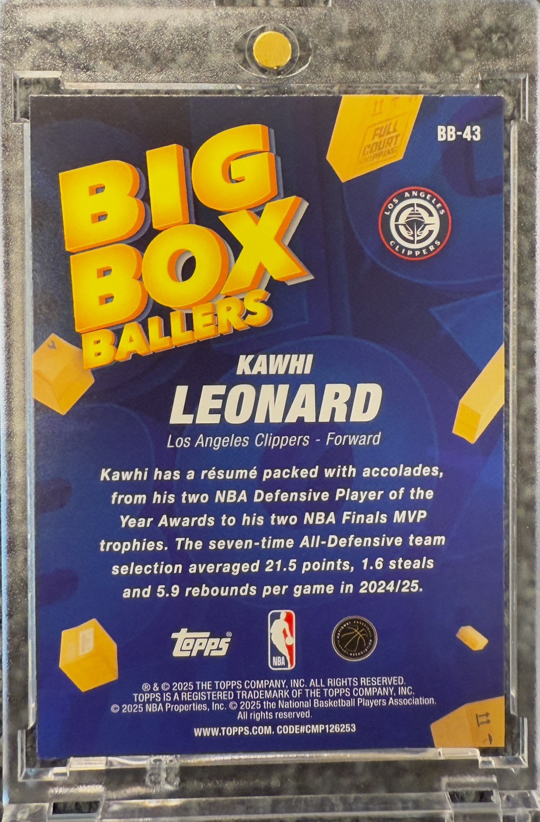 KAWHI LEONARD RARE GOLD CRACKED ICE REFRACTOR INVESTMENT CARD SPURS RAPTORS MVP