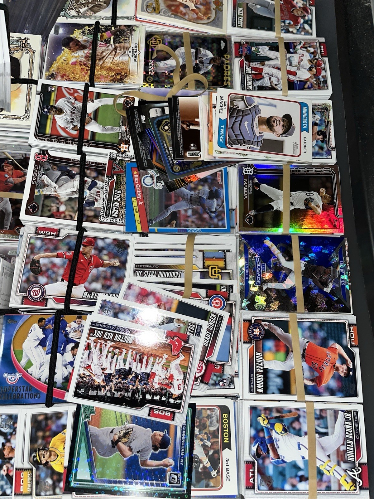 5000 Topps MLB Baseball Card Lot – 50 stacks of 100 cards 5000 cards