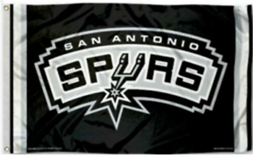 Spurs FLAG 3X5 Man Cave Flag San Antonio Banner American Basketball New USA