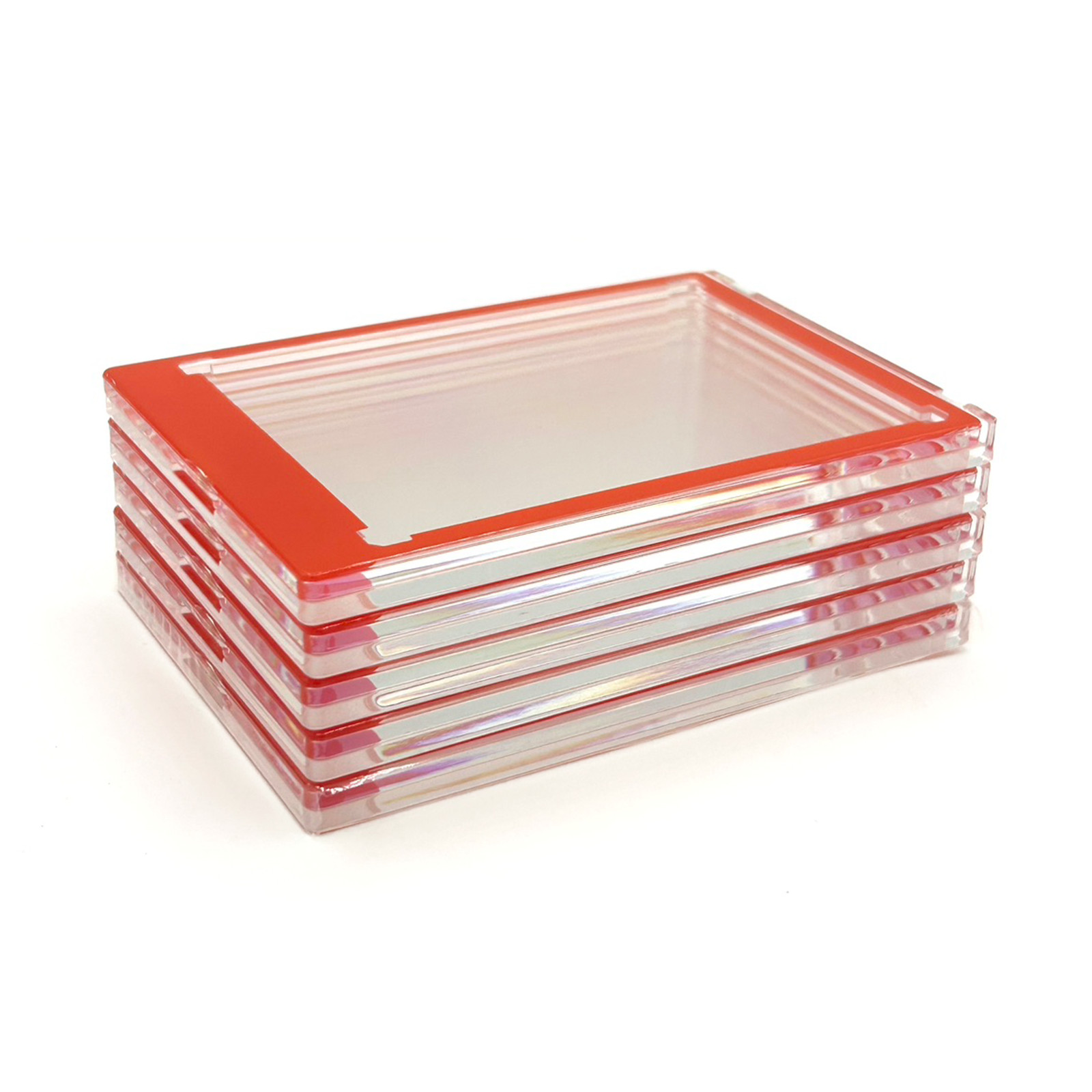 CF Magnetic Card Holder One Touch Case ORANGE BORDER – 35PT-360PT Sizes
