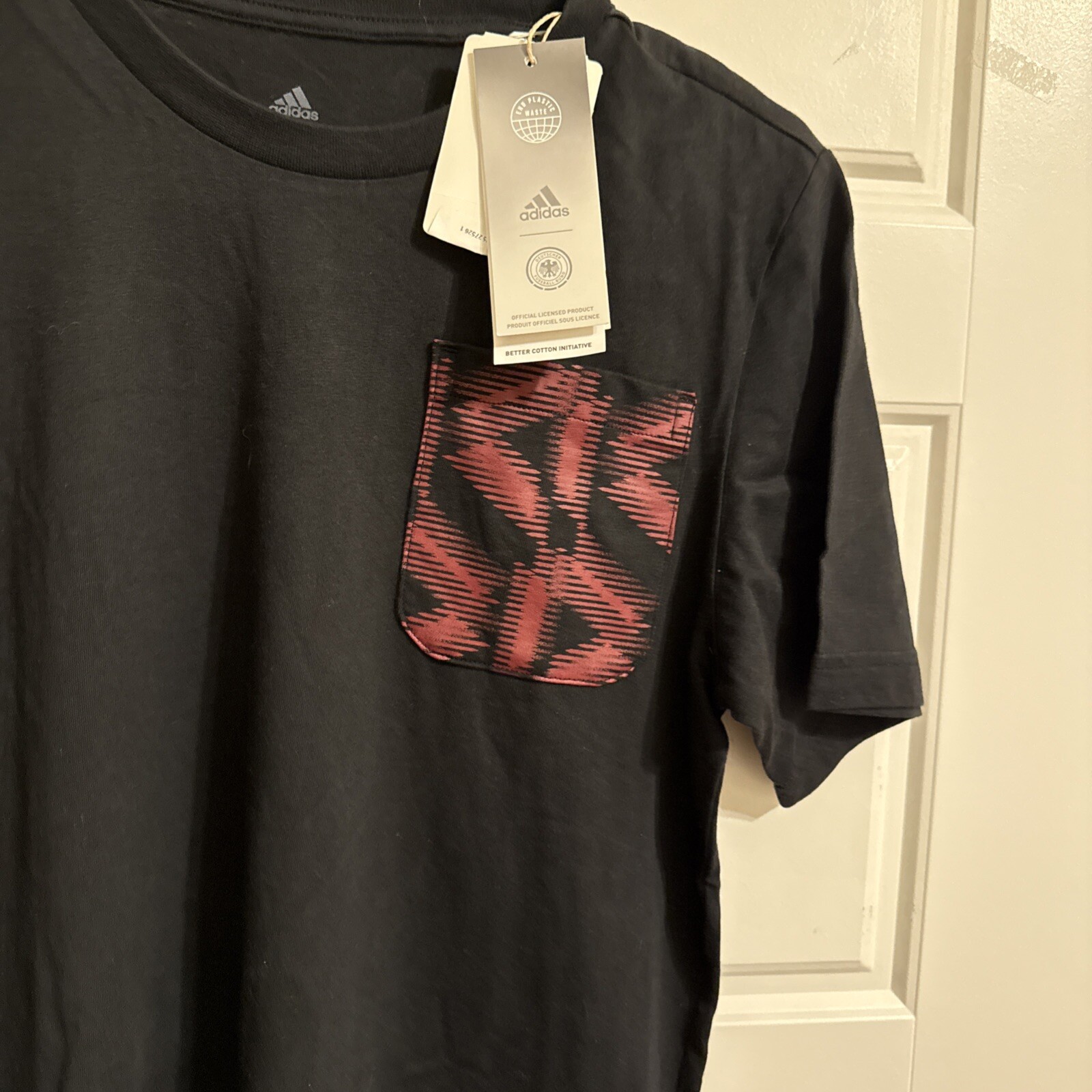 Adidas German DFB Kids Tee Shirt New Youth L (13/14) Y Black