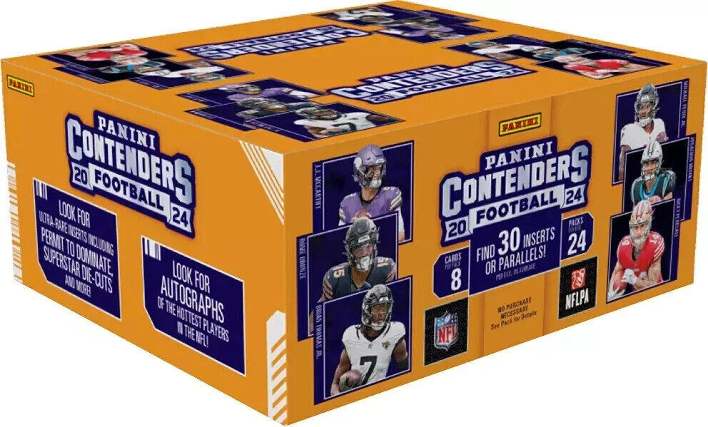 2024 Panini Contenders NFL Football Factory Sealed 24 Pack Retail Box