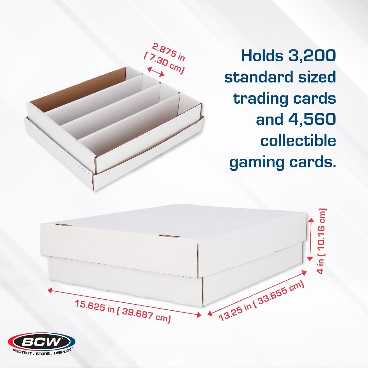 5 BCW 3200 count Monster Card Storage Boxes