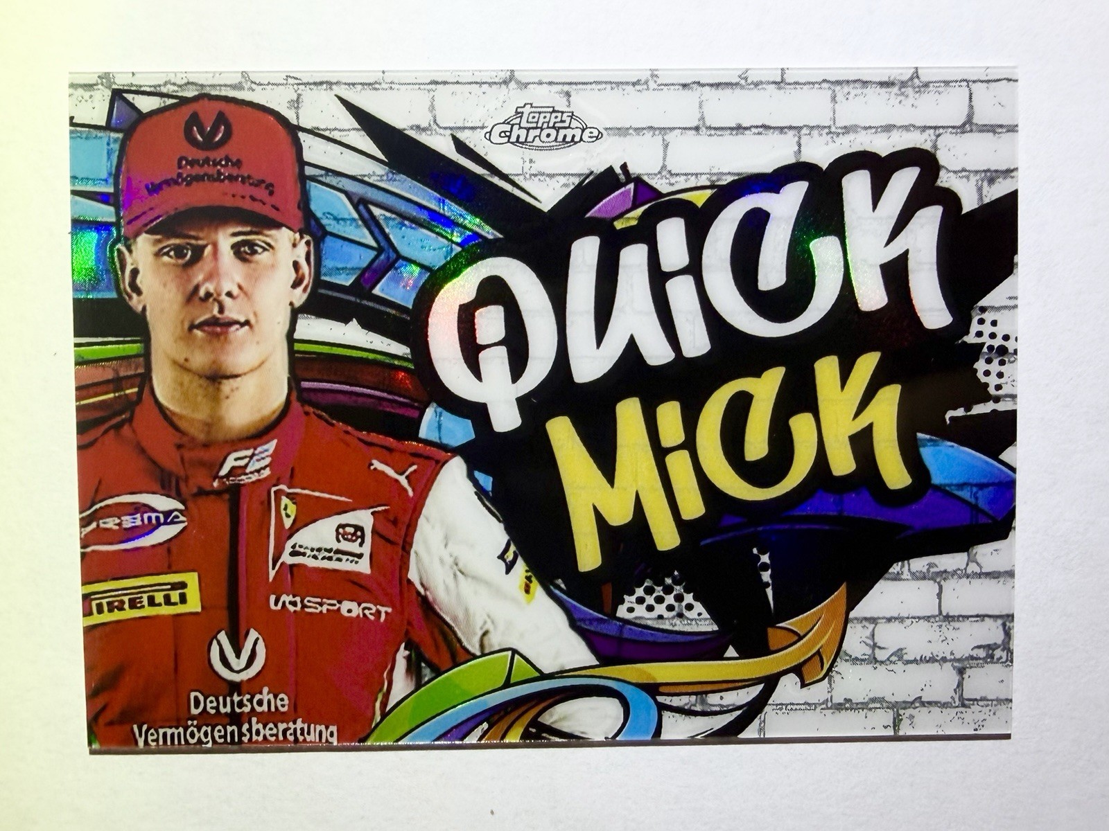 2020 Topps Chrome Formula 1 Track Tags #TT-15 MICK SCHUMACHER Quick Mick Prema