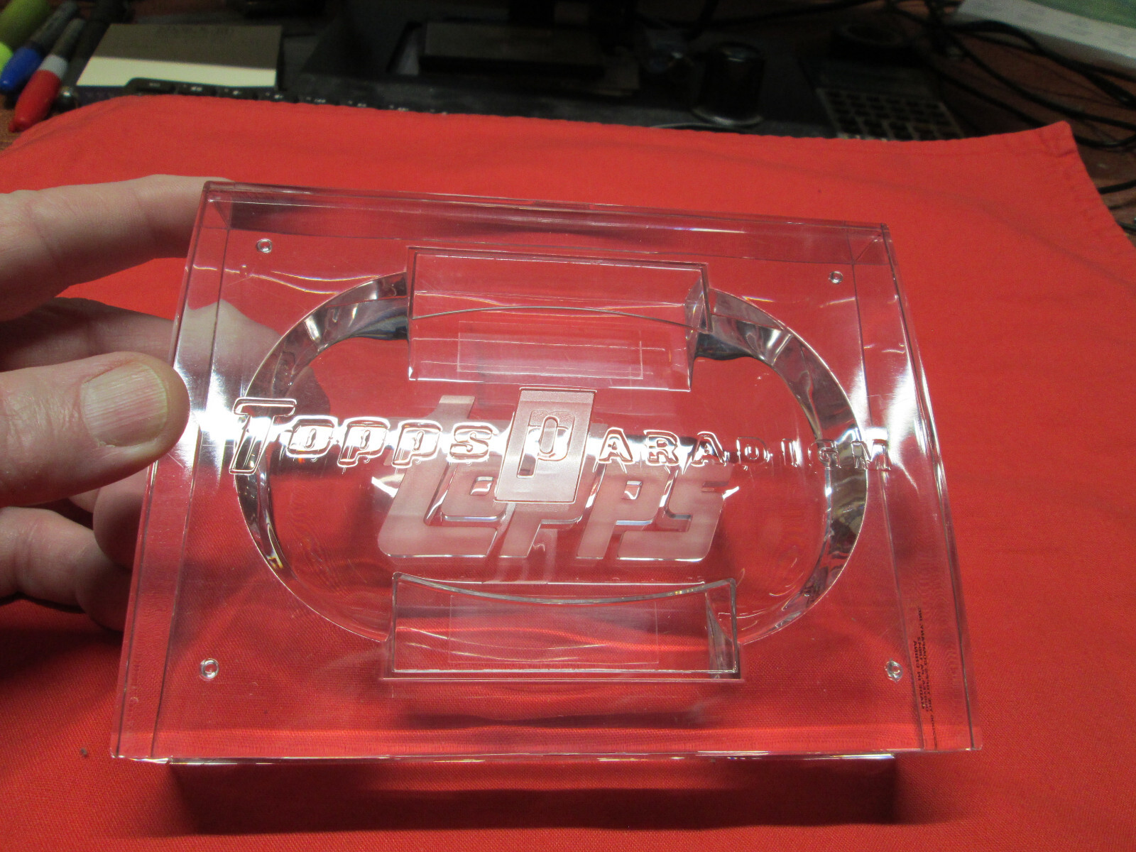 TOPPS PARADIGM HEAVY DUTY ACRYLIC GLASS STORAGE SAFE, VERY THICK