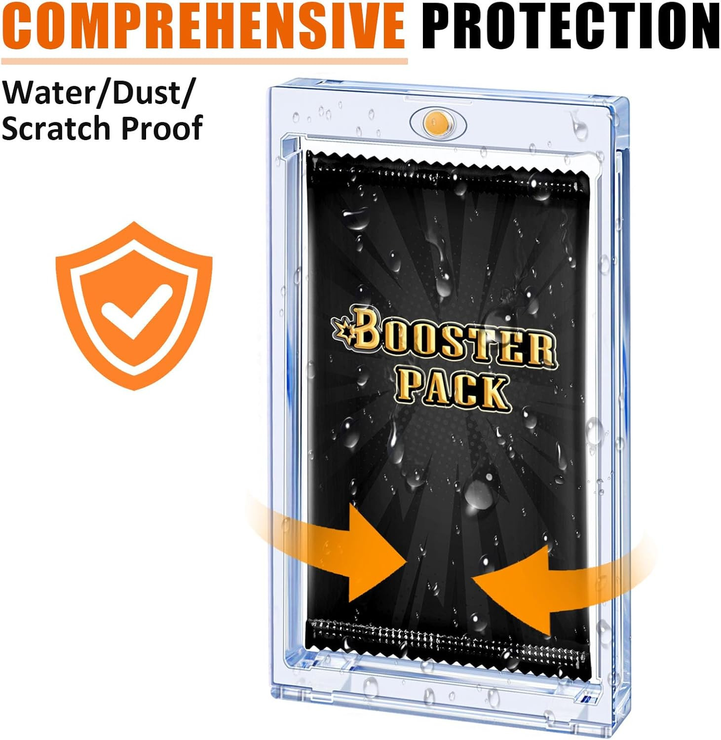2 Pack Card Booster Pack Display Holder, Magnetic Card Holder for Card Booster P