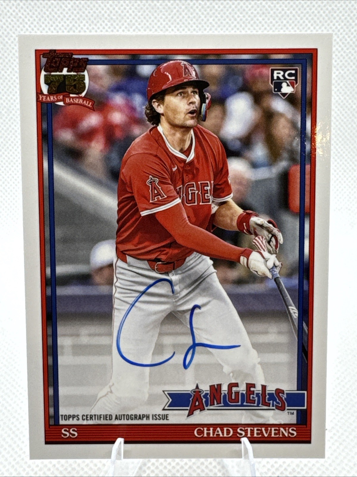2026 Topps Series 1 Chad Stevens Angels Rookie Autograph #91A-CST