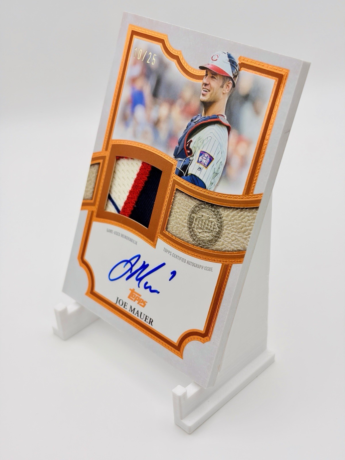 Topps 2026 Baseball Joe Mauer Twins Flagship Autograph Patch TFAP-JMA /25