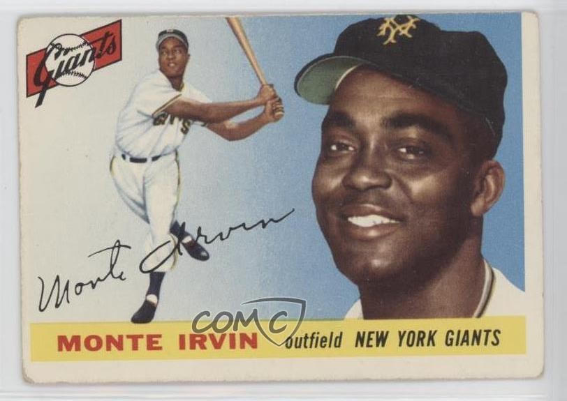 1955 Topps Monte Irvin #100 HOF 12in
