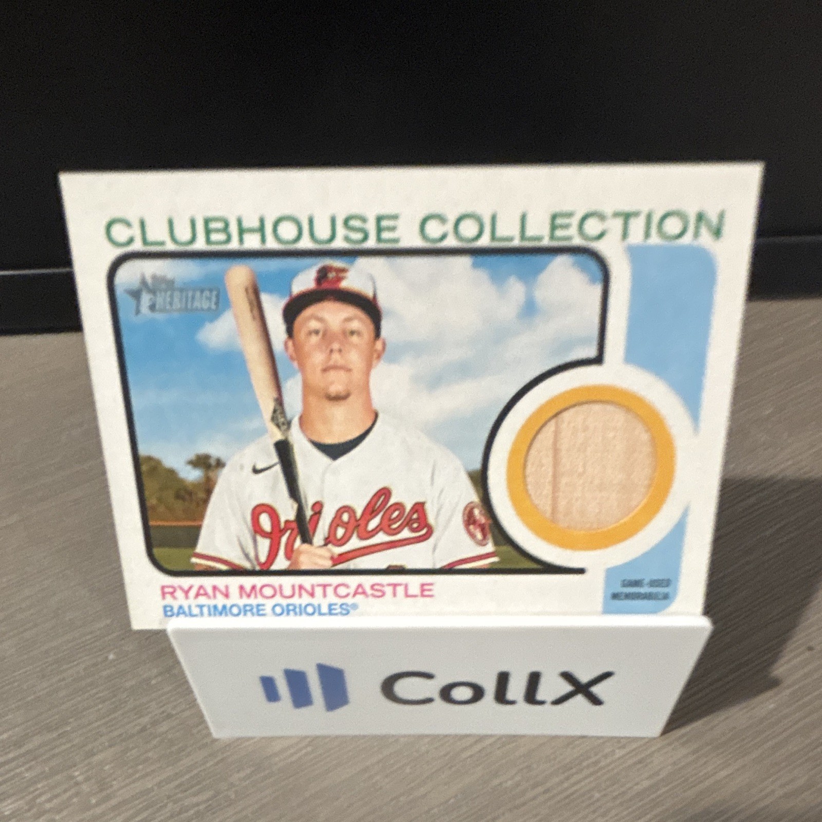 2022 Topps Heritage Clubhouse Collection Relics Ryan Mountcastle Orioles #CC-RM