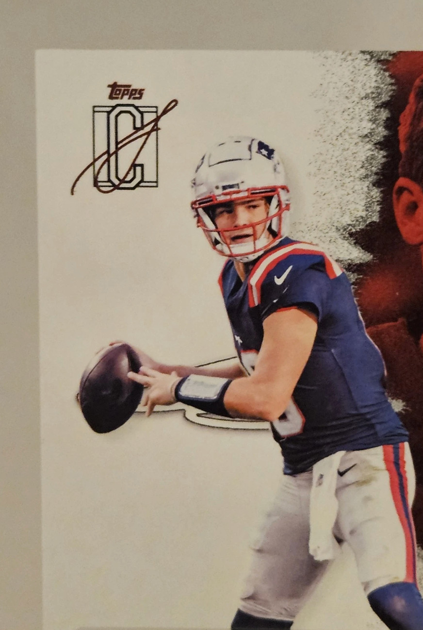 Drake Maye 2025 Topps Signature Class Autograph Round 1 Pick 3
