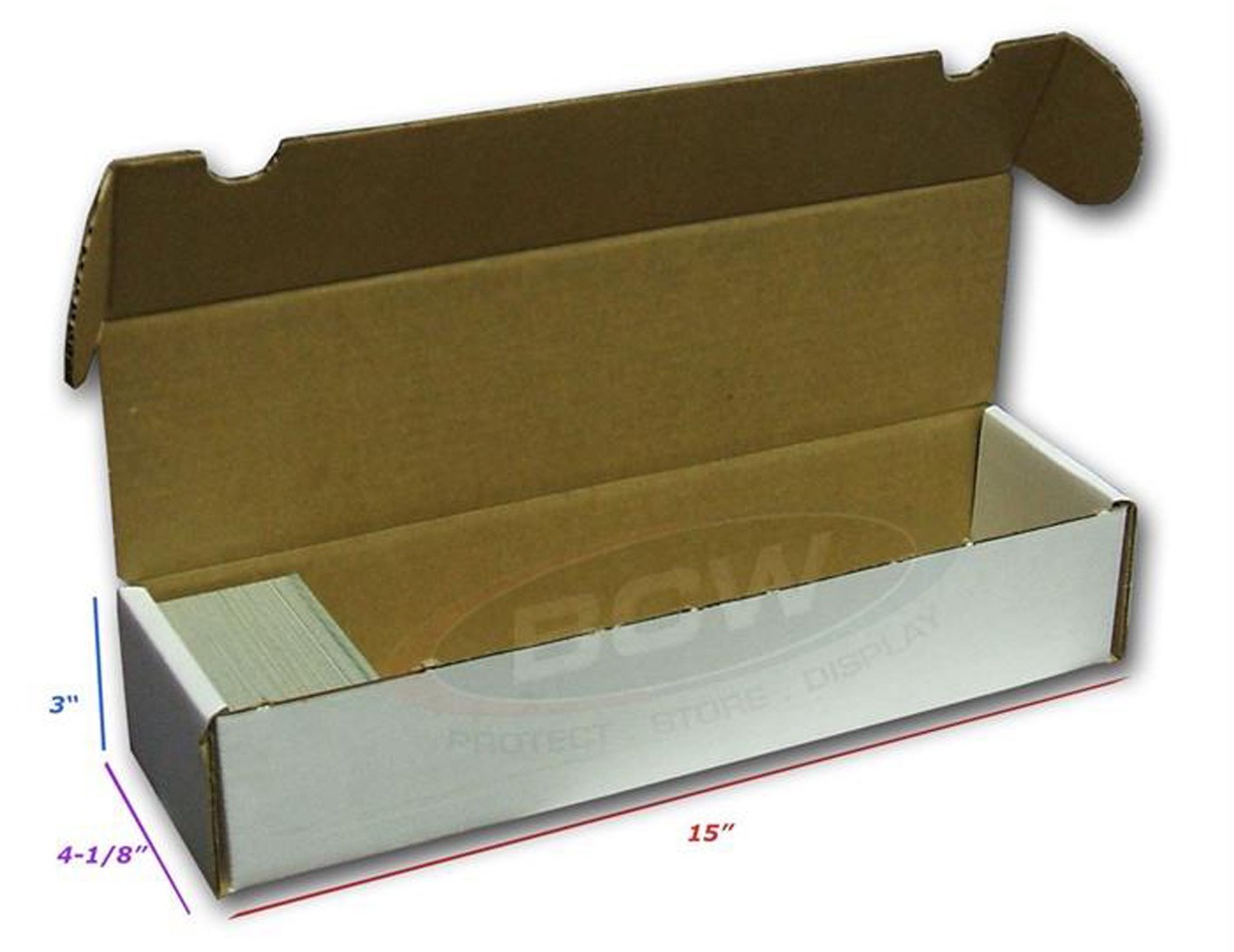 3 BCW 800 Count Cardboard Card Storage Boxes Sports Trading Case Baseball mtg