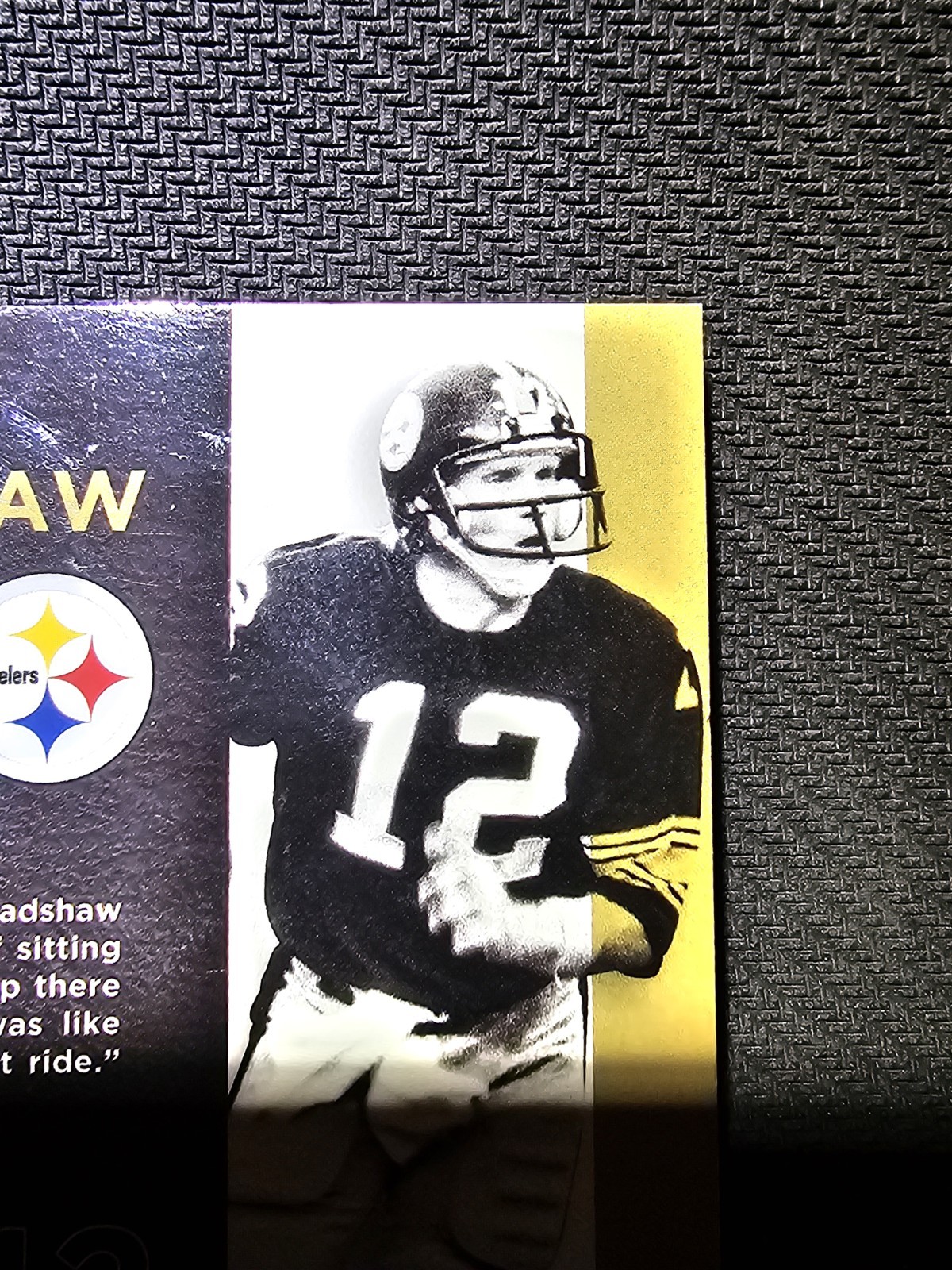 🇨🇦 2015 panini Black Gold NFL Terry Bradshaw Team Symbols 122/149 NM+ Steelers