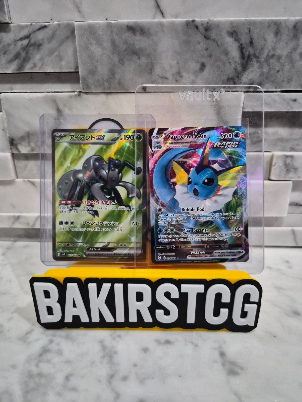Jumbo Premier Custom Card Stand (add your logo), For Sports Cards, Pokemon