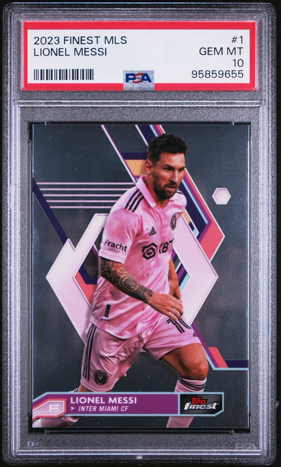2023 Topps Finest MLS – Lionel Messi #1 PSA 10