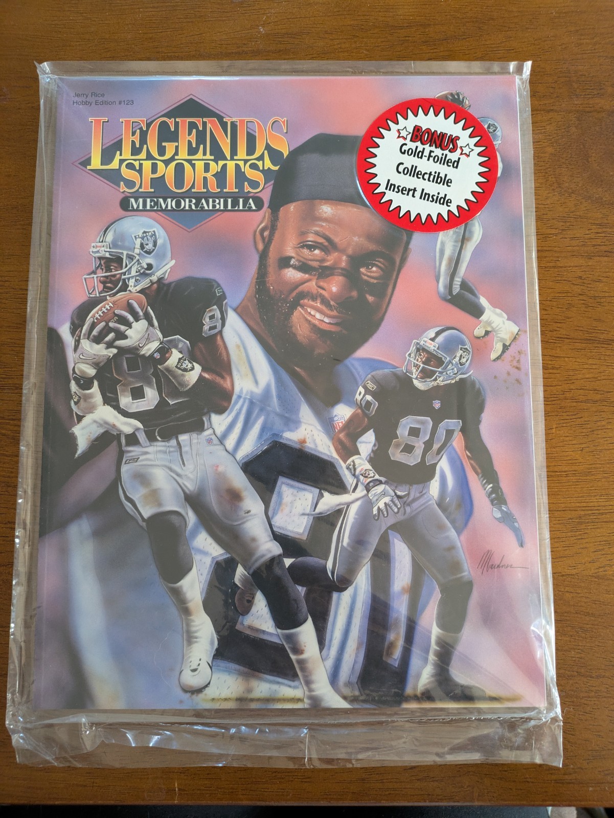 Magazine Jerry Rice 2001 Legends Sports Memorabilia #123 Hobby Edition (SEALED)