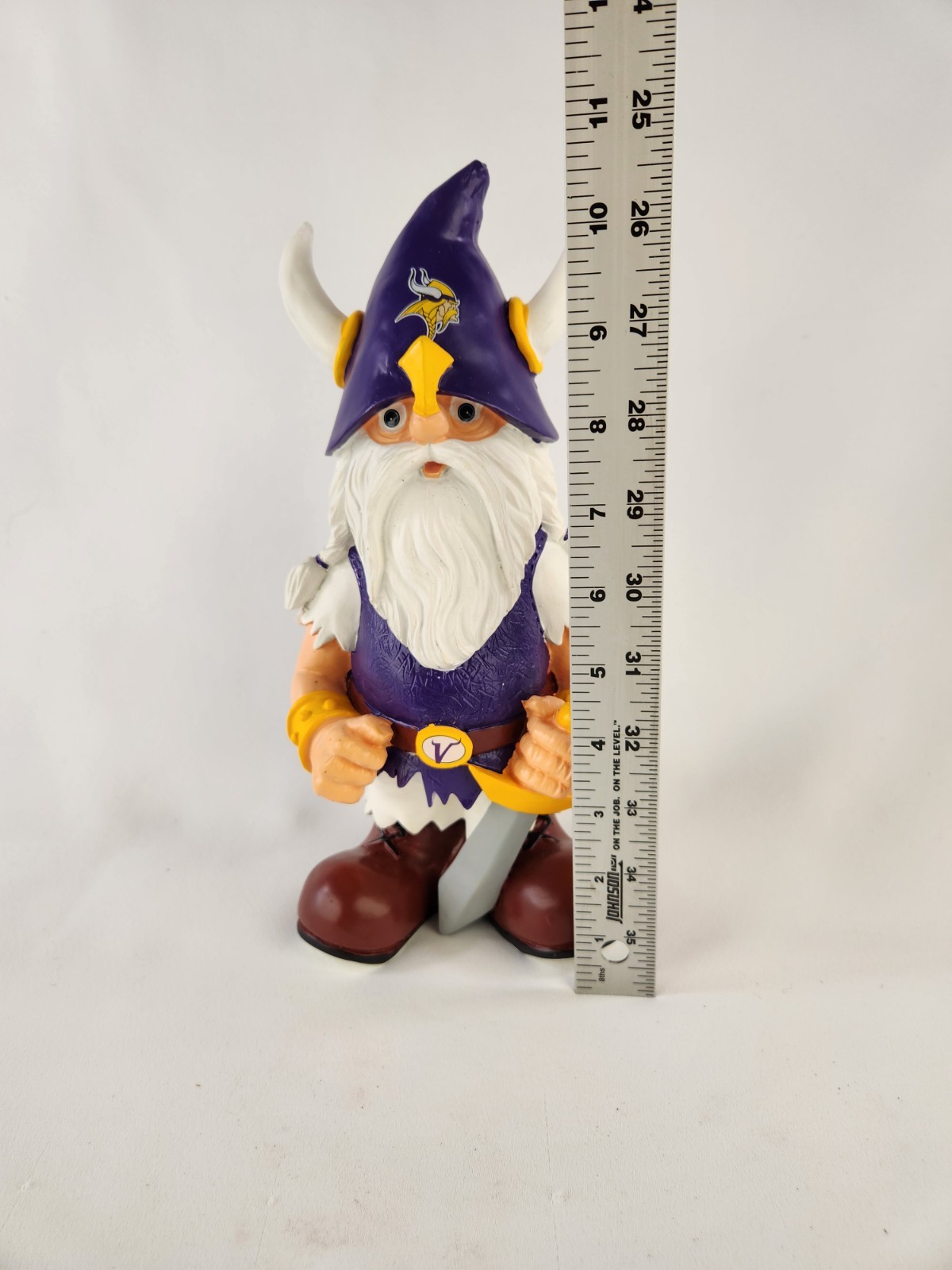 Minnesota Vikings NFL Thematic Football Garden Gnome Garden Desk Resin Statue