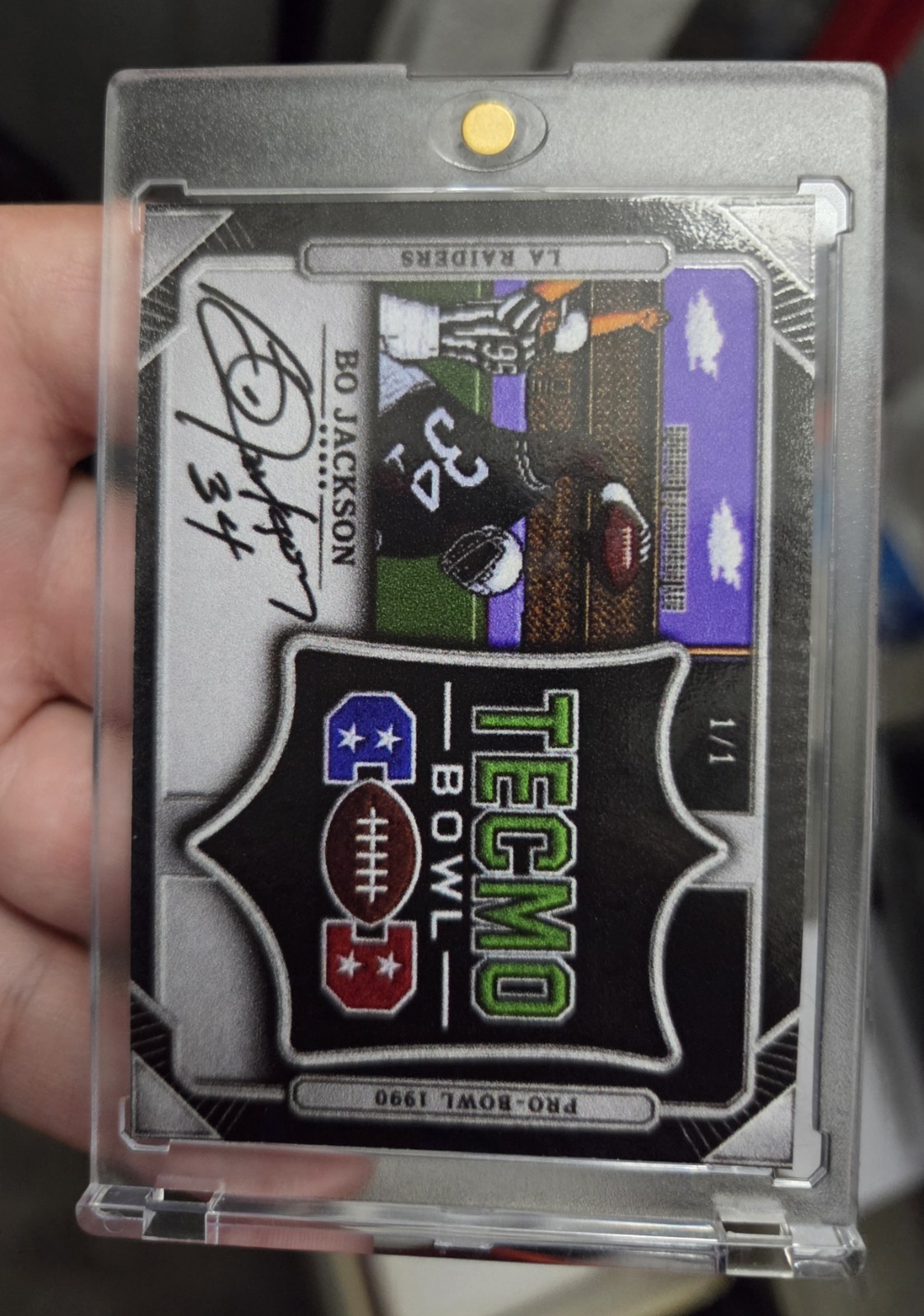 Bo Jackson #Tecmo Bowl SSP Custom DOUBLE Sided Fan Art Card