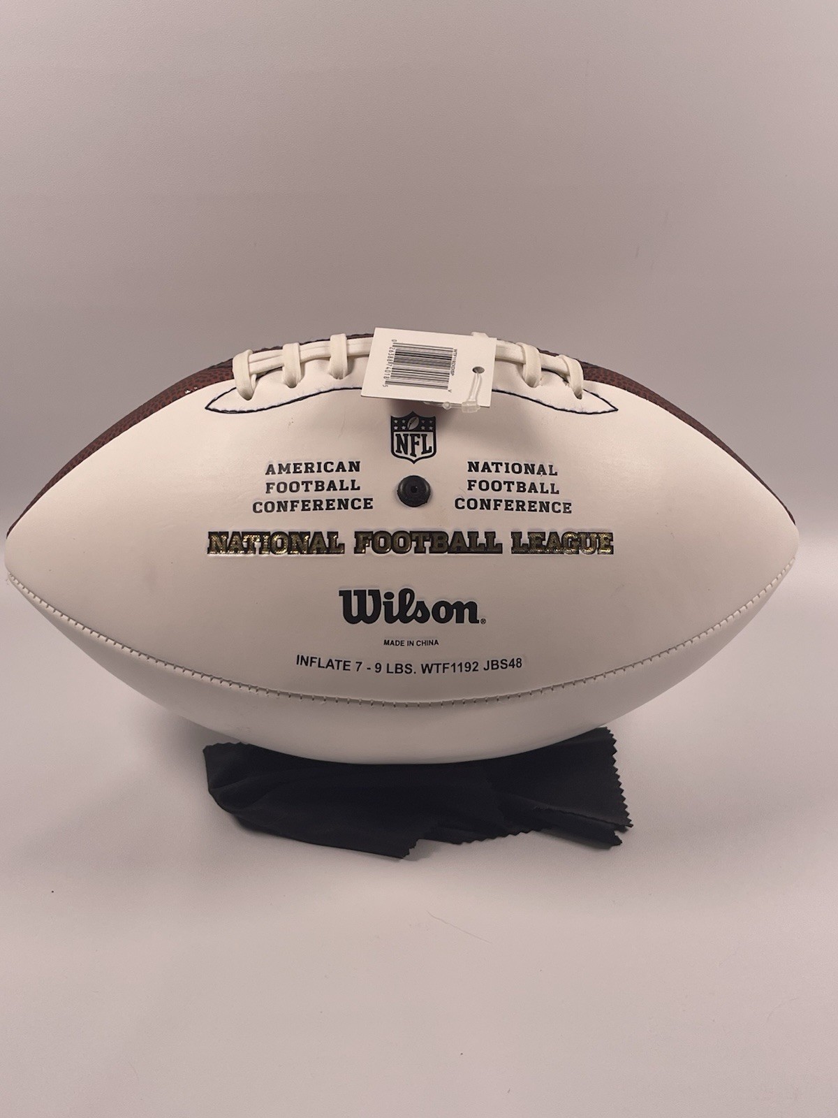 Wilson The Duke Official Full Size NFL Autograph White Panel Football WTF1192