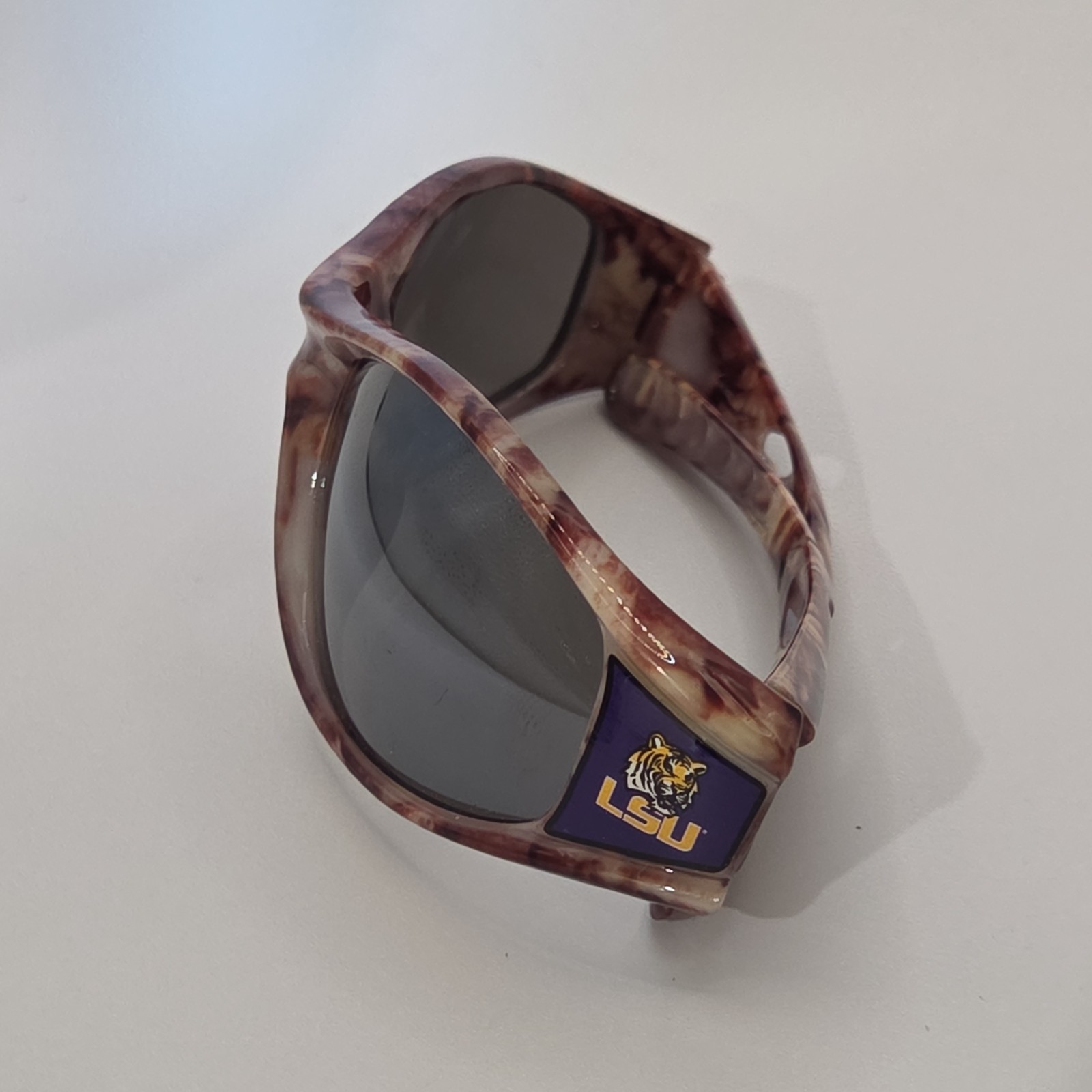 LSU Tigers Edge Wrap Sunglasses (NCAA) Licensed Adult Camo Football Fan