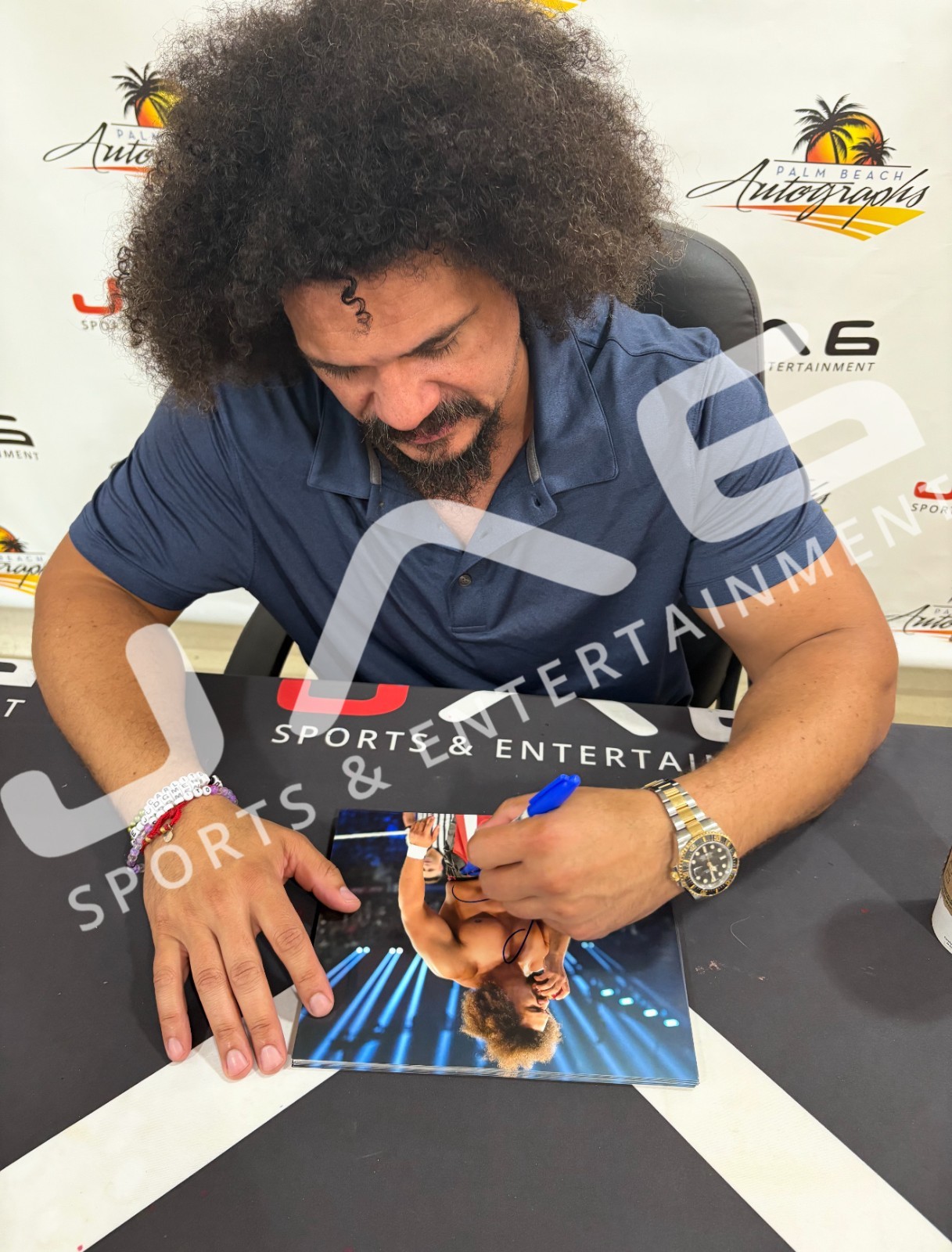 Carlito autographed signed 8×10 photo JSA WWE WWF LWO
