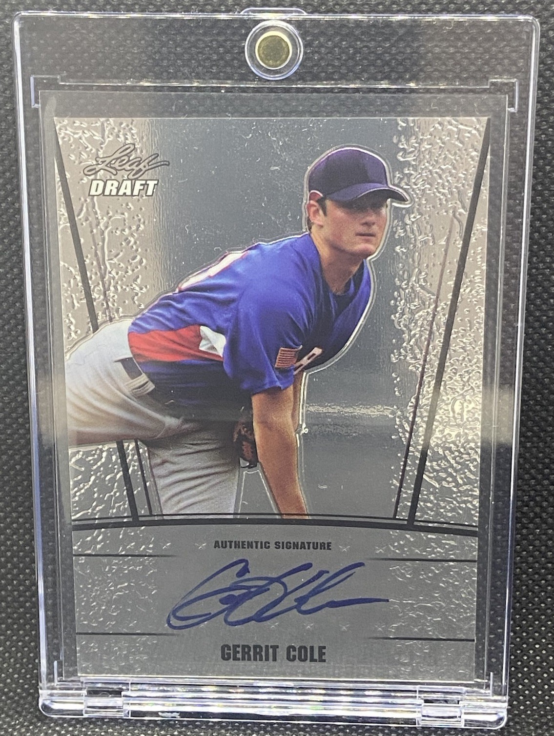 2011 Leaf Metal Draft Gerrit Cole #AU-GC1 Auto ON CARD AUTO NEW YORK YANKEES