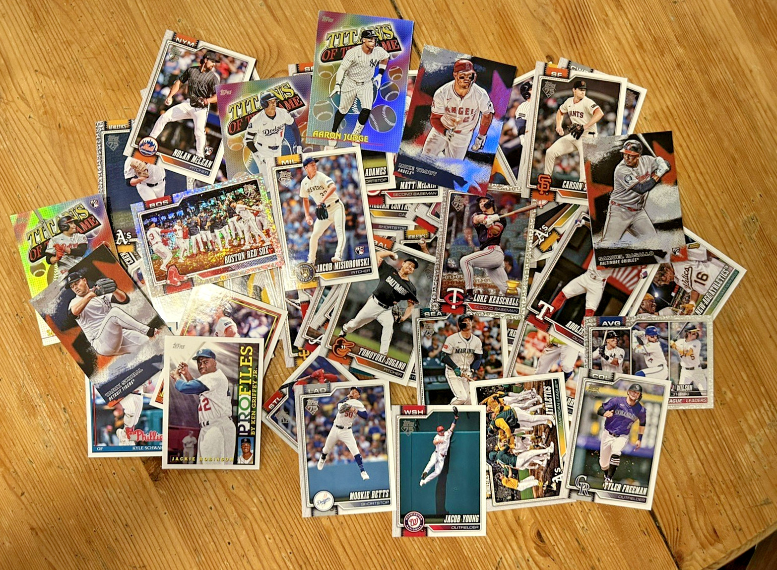 50 Card Lot – ALL 2026 Topps Baseball Sets – Topps Finest, Series 2, Bowman&More