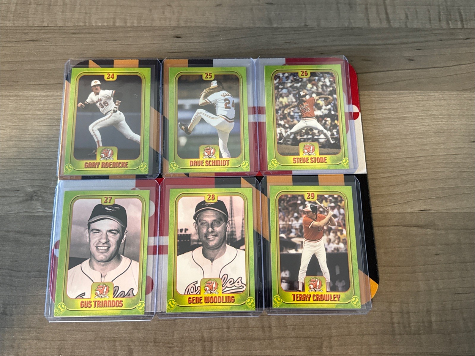 2004 Baltimore Orioles – 50th Anniversary Maryland Lottery Cards – You Pick