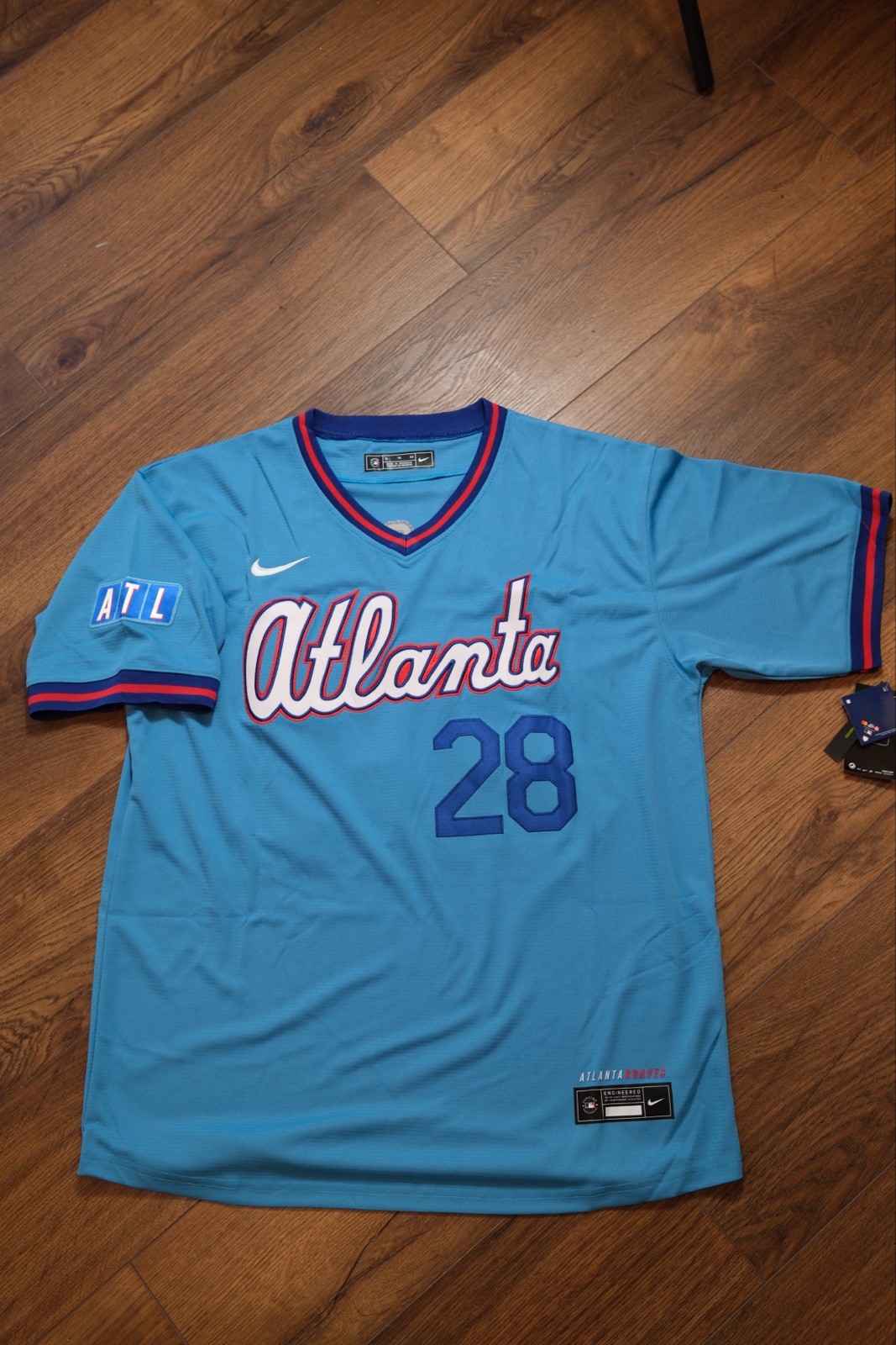 NEW Ronald Acuna Jr. / Matt Olson Jersey Atlanta Braves! SAME DAY SHIPPING!